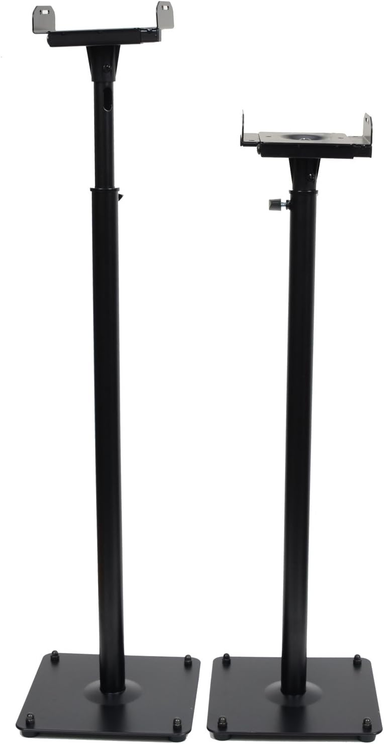 videosecu 2 heavy duty pa dj club adjustable height satellite speaker stand mount