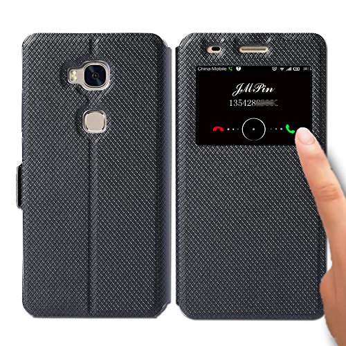 Huawei honor 5x case , jmpin [view window] flip case co…