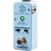 SONICAKE ABY Guitar Pedal, Mini AB Switcher with Buffer Switch, Ab Box Line Selector Guitar Effects Pedal, True Bypass - Buff