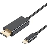 USB Type C(Thunderbolt 3) to DisplayPort 4K@60Hz UHD 6 Feet Cable, Benfei USB 3.1 (USB-C) to DP Display Port Adapter Male to Male Gold-Plated Cord