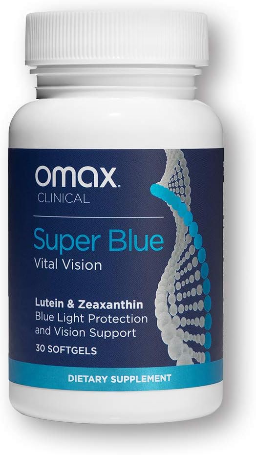 OMAX® Eye Health AREDS2 Lutein + Zeaxanthin Supplement | Strengthen and Protect Eyes | Prevent Eye Strain & Retinal Damage | Blue Light, Vision Health | 30 Softgels