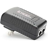 iCreatin Wall Plug POE Injector With 48v Power Supply 802.3af for Most Cisco / Polycom / Aastra Phones and More