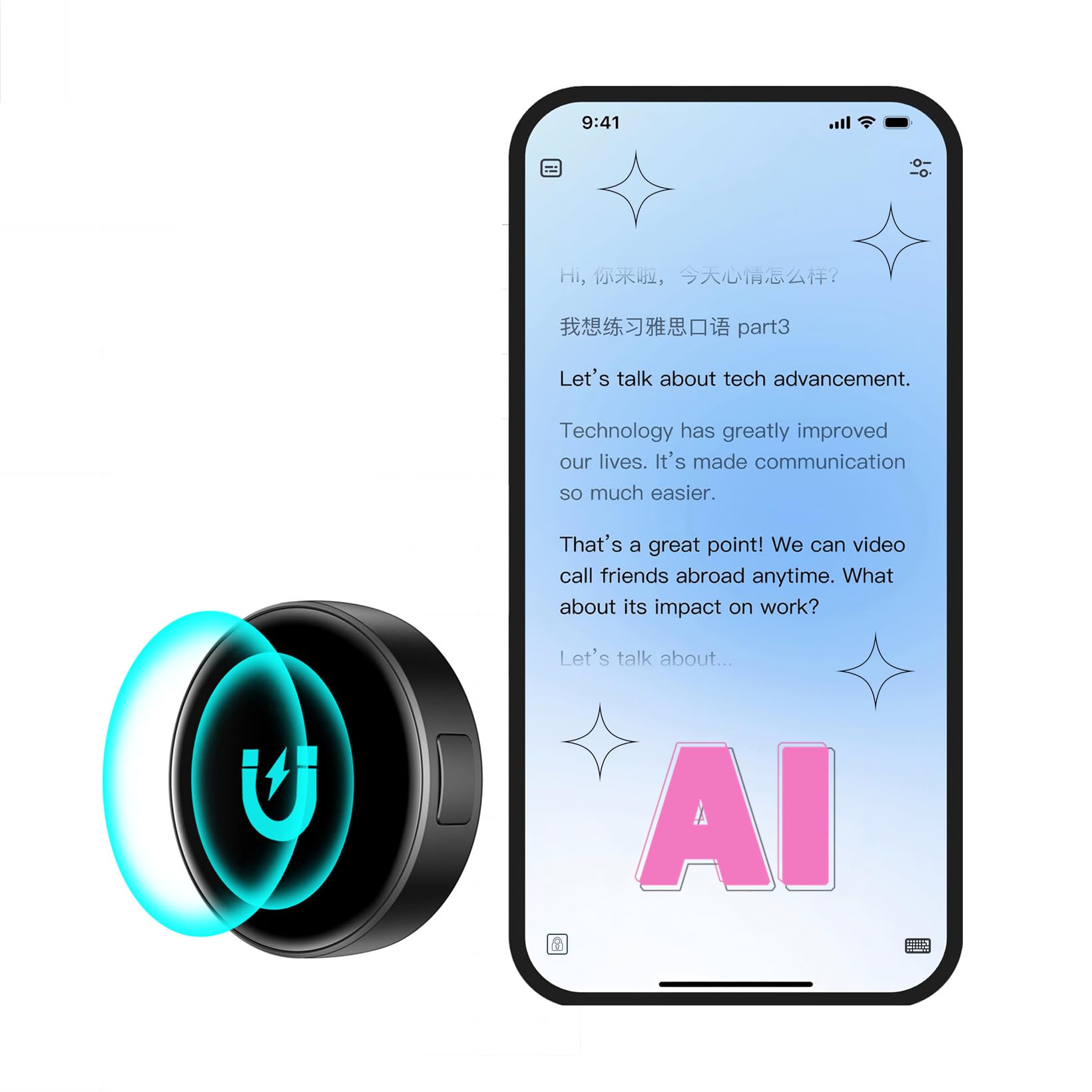 Photo 1 of ?9800 Hours?132G AI Voice Recorder, Voice Activated Recorder High Sensitivity 2025 New Hybrid ANC Precise Noise Reduction Technology, Built-in UHD Recording Device Module for Meetings, Work, Lectures