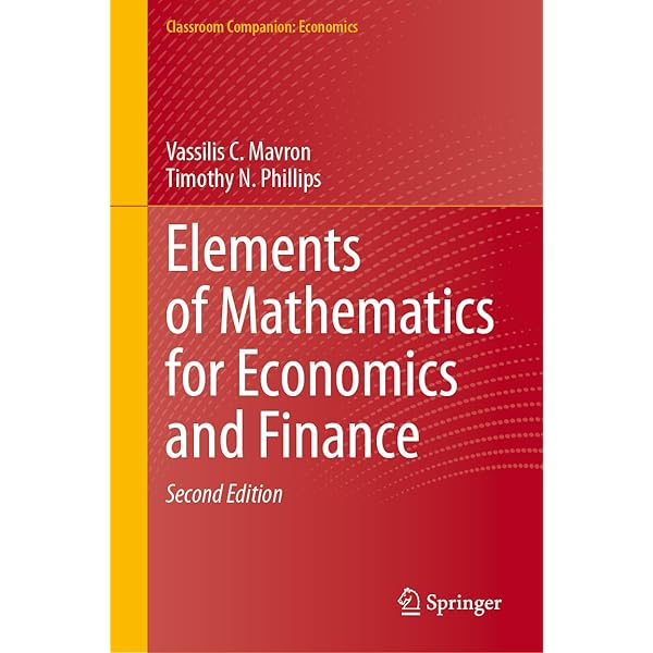 Elements of Mathematics for Economics and Finance: Mavron