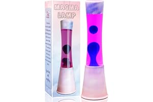 AHCCSD 16 Inch Pink Cloud Magma Lamp,Motion Liquid Lamp Pink Liquid with Purple Wax Blue Gradient Base Relaxing Gorgeous Light for Adults Kids Women Girls Christmas Great Gift