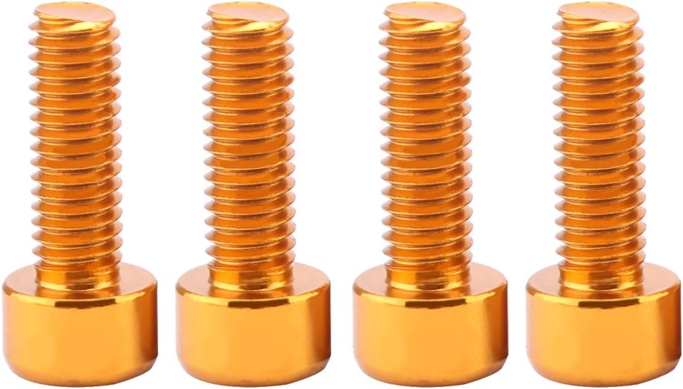 Injoyo 4Pcs M5 Socket Cap Hex Screws - Premium High Strength Alloy Bolts - for Bicycle Disc Brake Caliper Adapter Mount/Water Bottle Cage etc