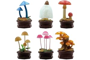 Qualia Tokyo Mushroom Garden Blind Box Version 1 - Beautiful, Lightweight Charms - Blind Box Includes 1 of 6 Collectable Figurines - Authentic Japanese Design - Made from Durable Plastic