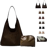 Brown Suede Bag for Women, Brown Suede Tote Bag Purse, Suedes bags for Women, Shoulder Bags