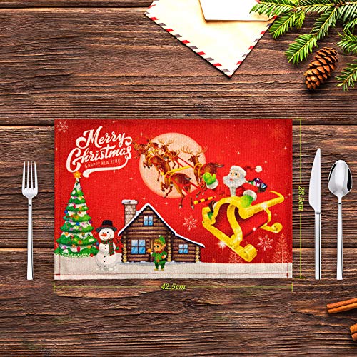 Whaline Christmas Placemats Winter Holiday Table Mats Santa Xmas Tree Snowman Place Mats Vintage Waterproof Heat Resistant Table Placemats For Home Kitchen Dining Table Decor 6 Pack 16 7 X 11 2 Pricepulse Whaline Christmas Placemats Winter Holiday Table Mats Santa Xmas Tree Snowman Place Mats Vintage Waterproof Heat Resistant Table Placemats For Home Kitchen Dining Table Decor 6 Pack 16 7 X 11 2 Pricepulse