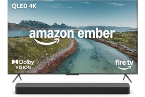 Amazon Ember 50" QLED Series with Fire TV (newest model) with Fire TV Soundbar Plus