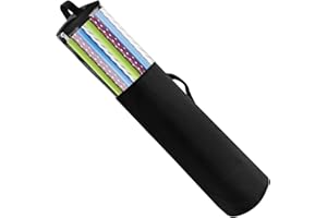 TREETDOBV Wrapping Paper Storage Containers with Clear Window, Wrap Organizer Bag Fits Rolls Upto 40", Underbed Wrapping Paper Rolls Storage Bag, Tear Proof 600D(#1)