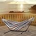 Afranker Double Hammock with Space-Saving Steel Stand Desert Moon