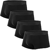 Natural Feelings Mens Underwear Boxer Briefs Pouch Trunks Underwear for Men 1.5" No Fly Boxer Trunks 4-Pack