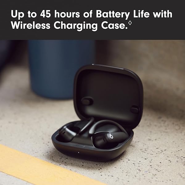 BEATS POWERBEATS PRO 2 WIRELESS BLUETOOTH EARBUDS – NOISE CANCELLING, HEART RATE MONITOR, IPX4, UP TO 45H BATTERY & CHARGING CASE, WORKS WITH APPLE & ANDROID – JET BLACK