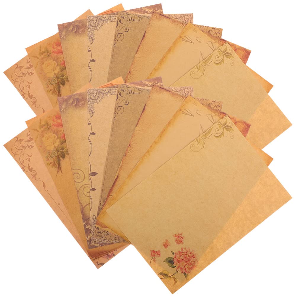 NUOBESTY A5 Vintage Letter Writing Paper 40 Sheets European Style Retro Stationery for Notes Creative Writing and Letter Correspondence