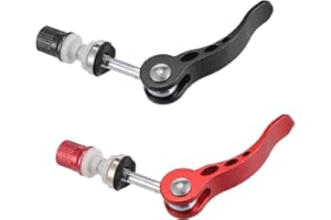REPAIROCK 2pcs 6mm Aluminium Alloy Bicycle Seat Post Quick Release Pin Seatpost Skewer Bolt Red Black Auto Replacement Parts