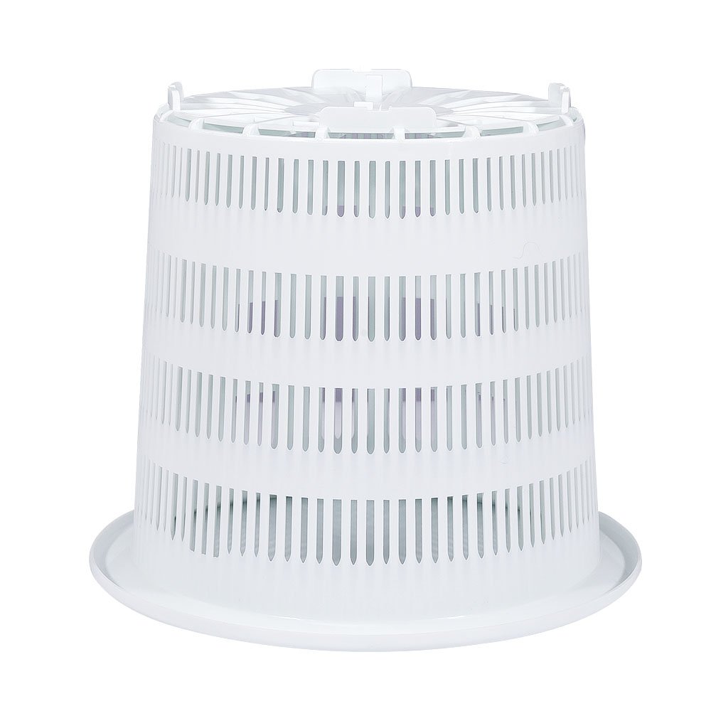 Mkono 7 inch Plastic Orchid Pots Set with Holes and Mesh, 2 Inner and 2