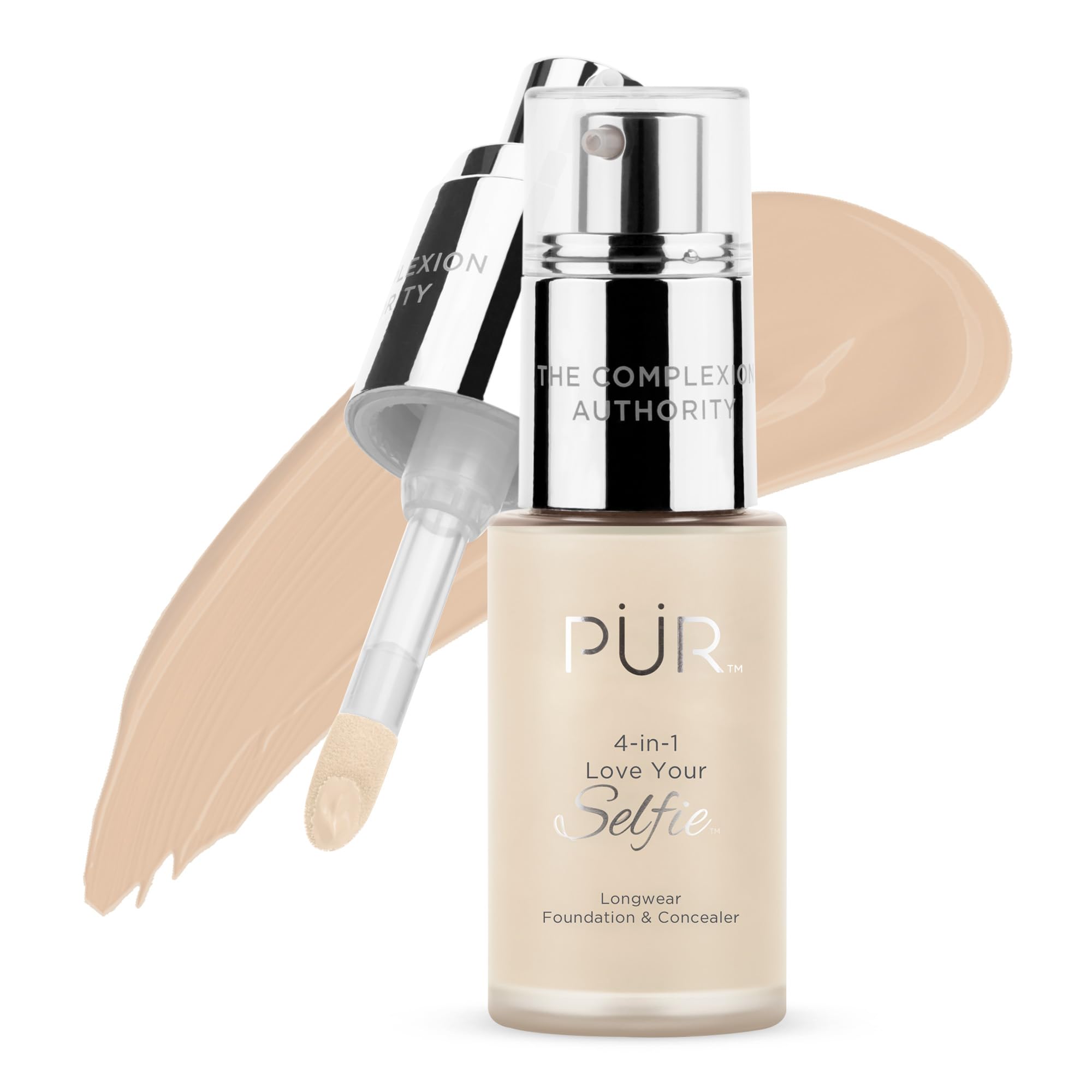 4-in-1 Love Your Selfie Longwear Foundation and Concealer - LN4 by Pur Minerals for Women - 1 oz Makeup