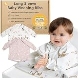 BIBaDO Long Sleeve Baby Bibs Coverall Weaning Bib 6-36 Months Waterproof