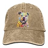 GlyndaHoa Beware of Pit Bulls Adult Denim Fabric
