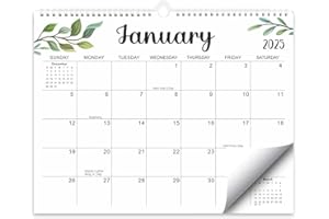 MOSA BEAR 2025-2026 Calendar, 15" x 12" Vertical Wall Calendar, Runs from January 2025 Until June 2026, Modern Greenery Aesthetic Calendar,Perfect for Planning