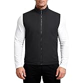 YOUTHUP Mens Golf Vest Outerwear Waterproof Windproof Softshell Vests Zip Up Pockets Sleeveless Jacket Hiking Running Sports