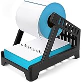 Ctemnpho Large Label Holder for Rolls and Fan-Fold Labels, Basket, Stand Desktop Printer Accessory for Home, Office (Black, Large)