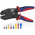 TUBTAP Crimping Tools for Electrical Connectors [AWG 20-10] - Wire Crimpers - Wire Crimping Tool - Ratcheting Wire Crimper for Heat Shrink Wire Connectors and Insulated Nylon Connectors, 0.5-6.0mm²