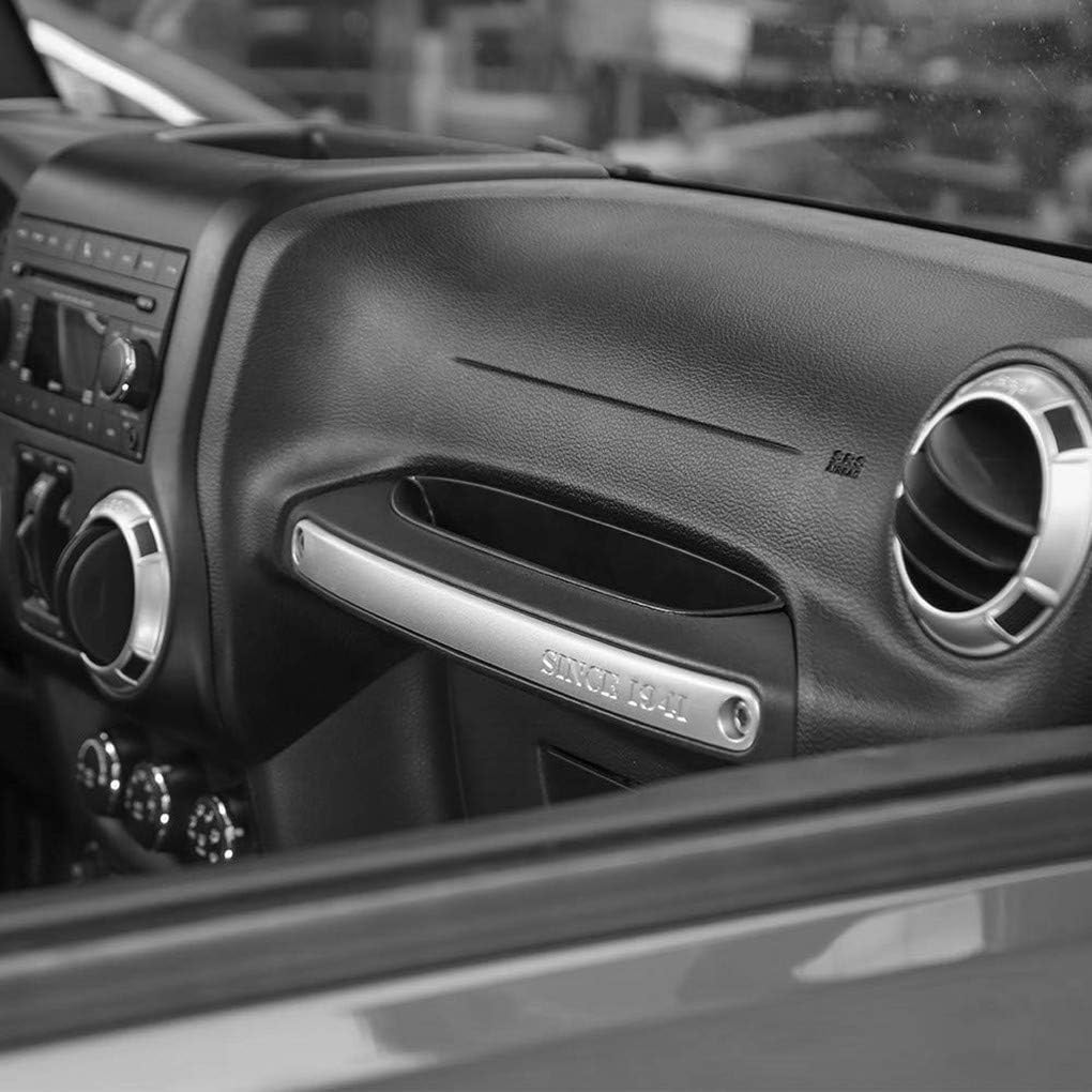 HITBEAM for Jeep Wrangler Accessories JK Unlimited 2011-2018 Jeep Wrangler JK JKU 2-door/4-door, Interior jk Accessories, Organizer Grab Handle Car Accessory Box Black: Automotive