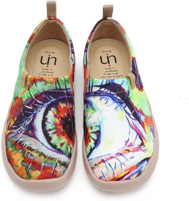 Women's Painted Canvas Fashion Slip-on Travel Shoes Wandering Girl