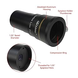 Alstar 1.25" 4-Elements 5X Barlow Lens Fully