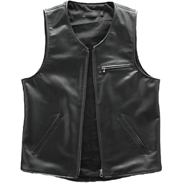 00s japanese label leather jilet vest ジレ 00s japanese label leather jilet vest ジレ - メルカリ