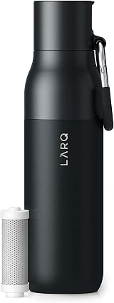 LARQ Bottle Filtered 740ml Insulated Stainless Steel Obsidian Black view 1