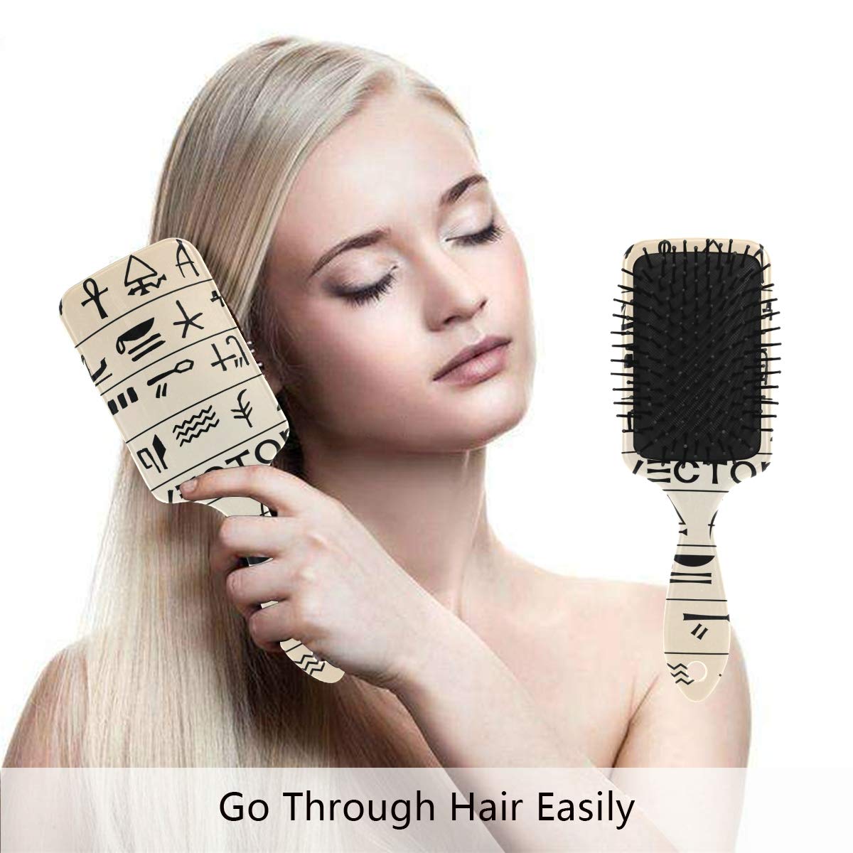 Amazon Com Egyptian Decor Hair Brush Scalp Massage Hair Comb