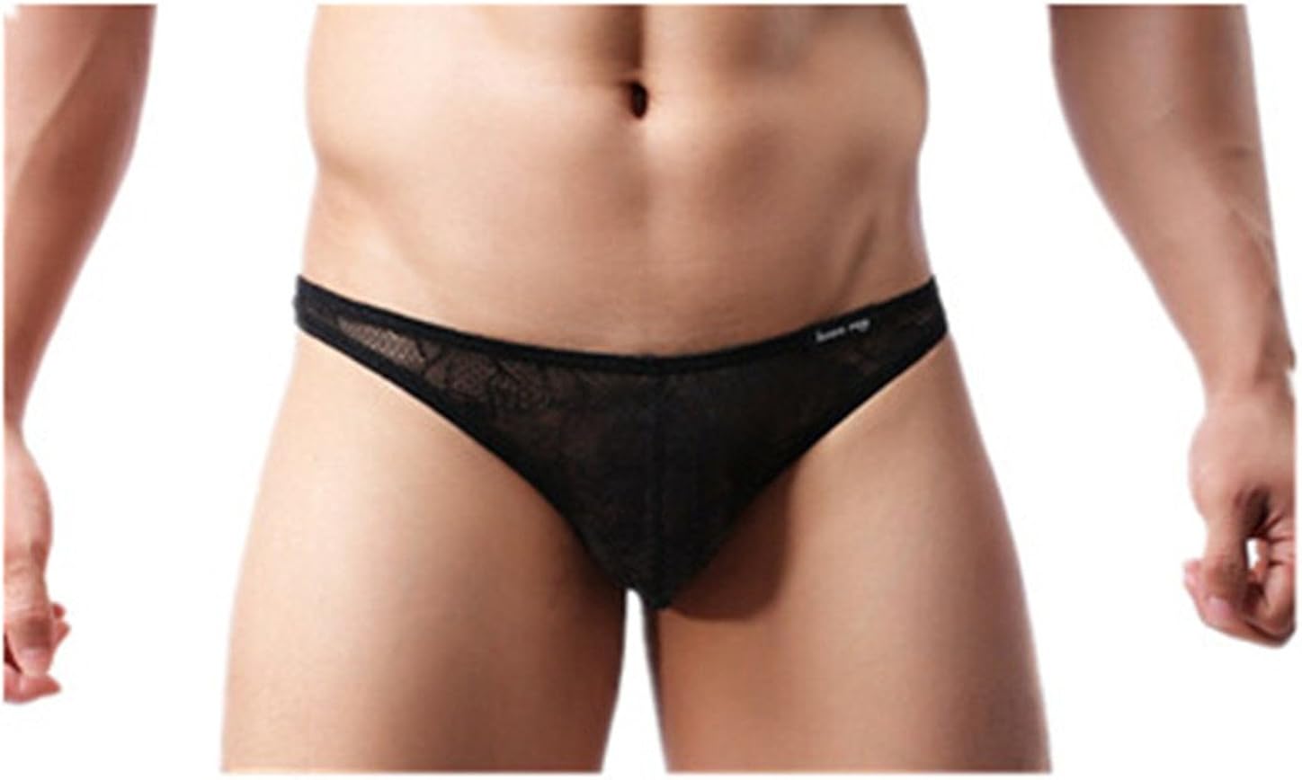 Slips Homme Respirante en Dentelle Léger et Mince Doux Confortable U