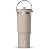 Hydrapeak Nomad 32 oz Tumbler with Handle and Straw Lid, Leakproof, Double Insulated, 32oz Cup Stainless Steel (ST-Latte)
