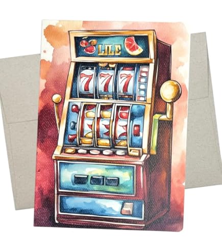 Casino Greeting Card (7X5 Inches, Blank Inside) For Birthday 7 thumbnail image