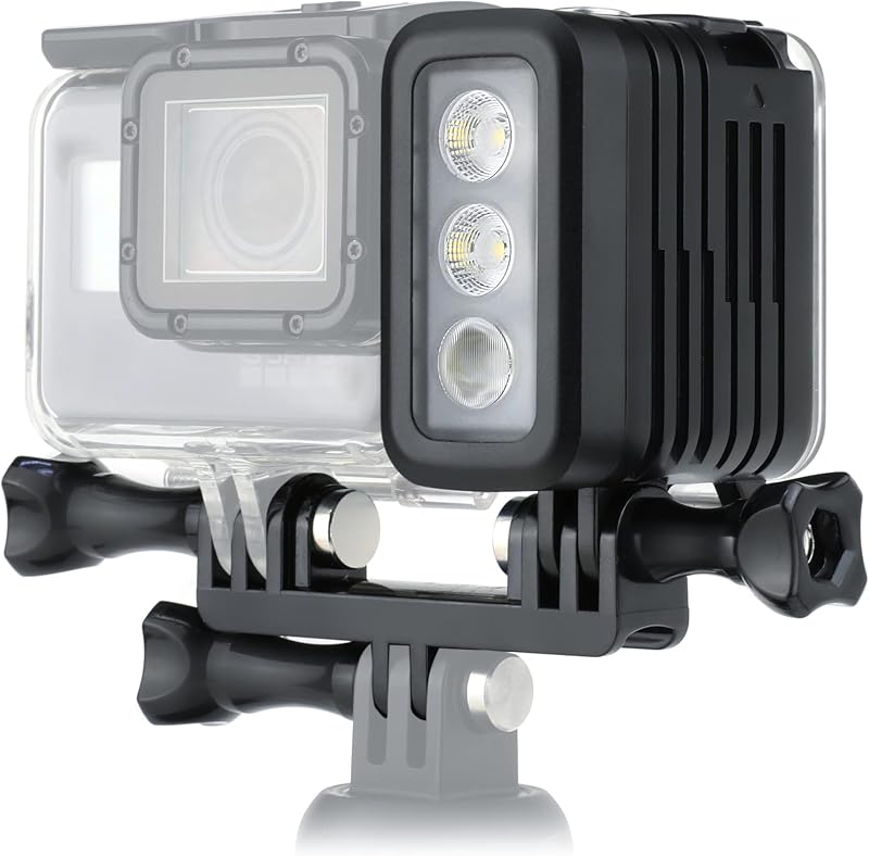 SOONSUN 450LM Rechargeable Waterproof Diving Light for GoPro DJI Osmo Action