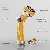 Restmo Garden Hose Pipe Spray Gun with 9 Patterns, Heavy Duty Metal Nozzle view 2