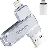 MFi Certified 512GB Flash Drive Photo Stick for iPhone, External Memory Photo Keeper Storage for Data Saver/Backup/Transfer Files/Picture/Video/iPhone/iPad/iOS/Android/PC (Gray)Available Space: ~484GB