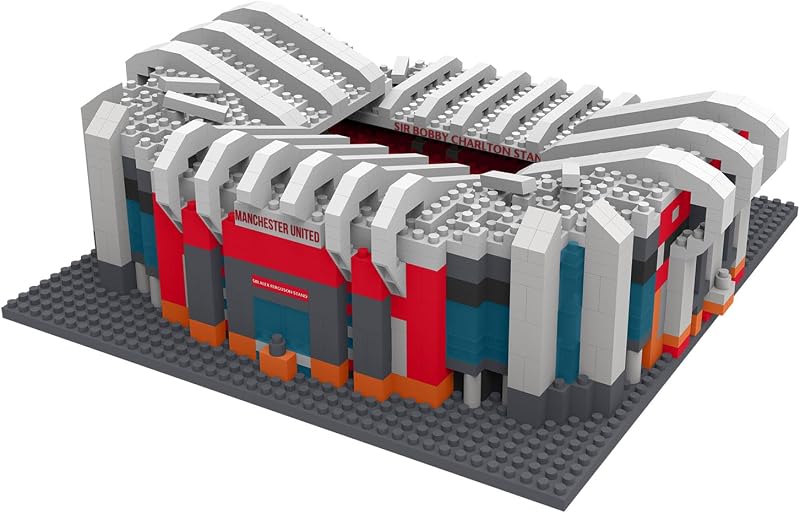 FOCO Official Manchester United Old Trafford 3D BRXLZ Stadium Set 1,526 pcs