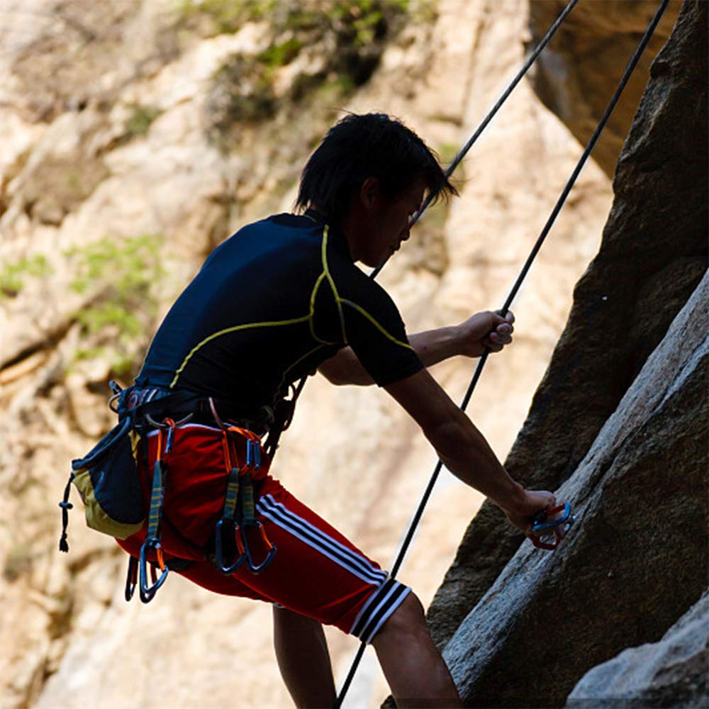 Yolyoo Outdoor Climbing Rope Static Rock Climbing Equipment High Strength Accessory Fire Escape Safety Rappelling Rope 32ft