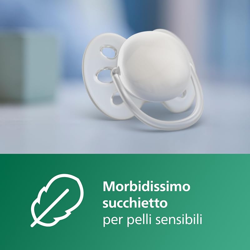 Avent Natural Response set regalo in vetro con 3 biberon da 120 ml e 2 da 240 ml, 2 ciucci Philips Avent ultra soft 0-6 mesi, spazzola per biberon, senza BPA (modello SCD879/11)