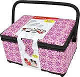 Singer 07253 Large Sewing Basket (Purple Posey),
