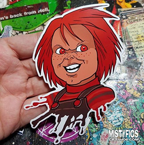 Vinyl Sticker, Horror Chucky Evil Doll