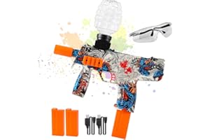 HYNXM Electric Gel Water Blaster Toys - Squirt Guns for Adults, Range up to 66 FT, with 2 Rechargeable Battery, 2 Round Hopper, 1 Goggles,Outdoor Toys for Adults 14 and up