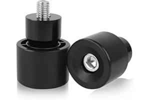 Eumti Motorcycle Frame Sliders Anti Crash Protector No Cut Falling Protection M12-1.75mm x 60mm Screw Black for Engine Guard Saddlebag Guard Flat Out Bar Anti-Collision