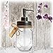 Mason Jar Soap Dispenser - Kitchen Soap Dispenser, Dish Soap Dispenser - Farmhouse Decor Hand Soap Dispenser for Bathroom or Lotion Dispenser (16 Oz, 304 Stainless - Rustproof Oil Rubbed Bronze Pump)