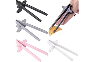 4PCS Finger Snack Chopsticks Hands Free Grease Free Chip Grabber Gaming Food Tool for Clean Snacking Multicolor