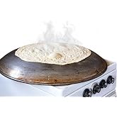 Traditional Lebanese Carbon Steel Saj Griddle for Markouk &amp; Flatbread (S) | Flatbread &amp; Manakish, Durable Metal Build, Markouk Compatible